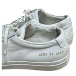 Woman’s Common Projects Achilles Low White Leather Sneakers Size 9 Made Italy Photo 4