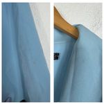 Pretty Little Thing  Double Breasted Asymmetric Blazer Dress Size 10 Baby Blue Photo 8