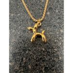 Fashion Korean Jewelry Puppy Pendant Necklace Gold Photo 2
