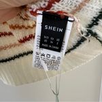 SheIn Multicolored Sleeveless Striped Sweater Knit Tank Top Cottagecore XS NWT Photo 2