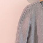 Trademark Almond Collarless Coat Wool Blend Light Grey Size XS Gray Photo 1