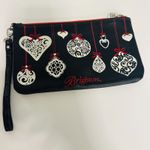 Brighton  Love Notes Wristlet Christmas Holiday Ornament Design Black Red & White Photo 1