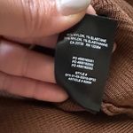 Aritzia Babaton Sculpt Knit Polo Top Epicurean Brown Ribbed Women’s XXL Stretchy Photo 1