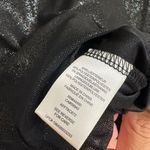 Tinsel Town Black Iridescent Shimmer Mock Neck Metallic Sheer Long Sleeve Top XL Photo 5