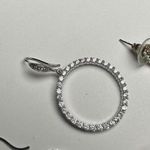 Rhinestone Mix Dangle Drop Pierced Earrings Lot Of 4 Photo 9