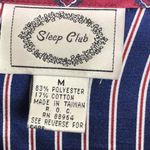 SLEEP club satin pinstripe night shirt Size M Photo 1