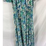 Loft Ann Taylor  Floral Print Off Shoulder Maxi Dress Size Small Photo 1