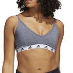 Adidas NEW Womens Purebare Light-Support Sports Bra, HG3784 Gray Bra XXS Photo 0