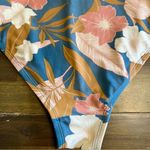 Kona Sol  Floral Tropical One Piece Cream Tan Blue Neutral Small Photo 3