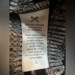 Everly Grey Black Striped Long Sleeve Sweater Dress Sz Large Photo 8