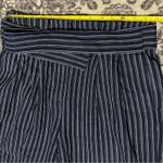 J.Crew  Point Sur Women’s Size 6 Navy Blue White Striped Linen Paperbag Pants Photo 7