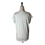 frame denim Frame Shirt Women Medium White Organic Cotton Le Mid Rise V Neck‎ Tee Athleisure Photo 2