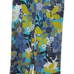 Habitat  Clothes To Live In Blue Green Floral Wide Leg Pants Size Medium Photo 0