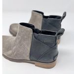 Sorel Boots Gray Leather Emelie Chelsea Ankle Bootie Pull On NL3719-052 US 8 Photo 7