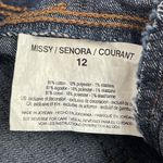 Gloria Vanderbilt EUC All Around Slimming Effect Dark Wash Stretch Shorts 12 Photo 9