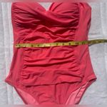 La Blanca Vibrant Coral One-Piece Swimsuit beach resort vacation summer size 8 Photo 6