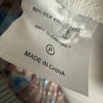 Marie Oliver Alana Floral Kaleidoscope Silk Long Sleeve Ruffled Mini Dress XXS Photo 12