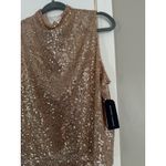 Melrose and Market  Rose Gold Sequin Tank Top New Year’s Eve Party Holidays Photo 1