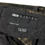 ASOS Gold & Black Metallic Snakeskin Pants Goth Rocker Style, Skinny/Straight Photo 11