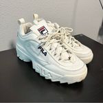 FILA ICONIC Disruptor 2.0 White Leather Chunky Lace Sneaker Photo 1