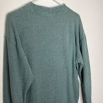 PINK - Victoria's Secret Victoria’s Secret Pink Sea-foam Green Terry Cloth Crew Sweater Sweatshirt Photo 5