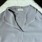 Aritzia Babaton  Rena Gray Matte Satin Blouse Photo 2