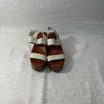 Jessica Simpson Platform Wedge Heel Sandals Tan/Nude Leather 6.5 Photo 1