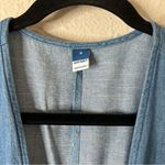 Old Navy  Fit & Flare Twist-Front Maxi Dress Chambray Size Small Photo 6