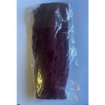 Women’s Cable Knit Fingerless Gloves Burgundy One Size Red Photo 4