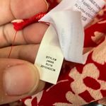 Madewell V-neck floral red & white Romper size 6 #756 Photo 13