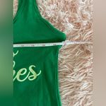 Urban Heritage St. Patrick’s Cute Glitter Green Graphic Tank Top Stretch Bodysuit Size S/M Photo 4
