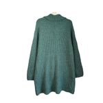 SO Juniors'  Mockneck Quarter Zip Sweater Dress Green XL  Long Sleeve Mini NWT Photo 3