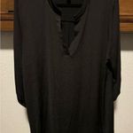 Honeyme Black 3/4 Sleeve Mandarin Collar Blouse Size undefined Photo 0