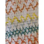 Free The Roses New Multicolor Smocked Top Medium White Feminine Boho Photo 10