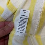 Addison Bay Womens Stripe 1/4 Zip Cotton Delancey Pullover Yellow Large NWT Photo 5