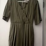 Francesca's FRANCESCA’S Green Ruffle Romper Photo 0