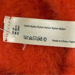 Free People  Orange Cardigan Sweater Oversized Small Comfy Fall Chic Cozy Fuzzy Photo 6