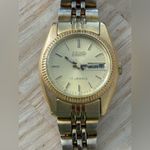 Seiko Automatic 17 Jewels Vintage Ladies Watch Gold Bracelet Dial Date Window Photo 2