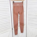 PINK - Victoria's Secret Pink by Victorias Secret Seamless Heathered Mid Rise Leggings Pumpkin Orange XS Photo 3