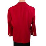 Pendleton ‎ Petite Blazer 100% Virgin Wool Bright Red with Gold Buttons Size 16 Photo 1