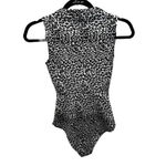 Hale Bob  Amina Women's Gray Sleeveless Zip Up One-Piece‎ Swimsuit XS Photo 2