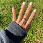 NEW 18K Gold Plated Roman Numeral Ring w/Zircons Size One Size Photo 3