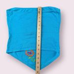Guess Vtg Y2K 2000's Strapless Bandana Tank Tube Top Embroidered Blue NWT Sz M Photo 4