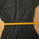 Cider  Dark Teal Solid Collar Mini Dress XS NEW Fall Academia Classic Preppy Boho Photo 5