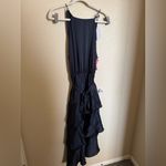 Petal and Pup Petal &‎ Pup Seychelle Asymmetric Tiered Satin Dress size 10 NWT Navy Photo 5