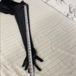 SKIMS Velvet Crop Top Logo 2X Soot Black Plus Size Logo Burnout Open Bust Photo 9