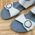 Fly London  “Masa” Sandal Ivory Monochrome 2-Strap Sandals Size 41 (10-10.5 US) Photo 5
