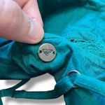 Roxy  Teal Crochet Trim Strappy Midi Dress XL Cotton Summer Boho Beach Surf Photo 6