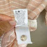 Gentle Fawn NEW Women's Small Henley Neck Elbow Sleeve Stripe Linen Blend Blouse Photo 8