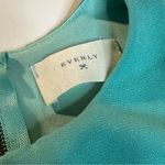 Everly SLEEVELESS TURQUOISE BLUE GREEN HIGH NECK MAXI DRESS ZIPPER BACK SIZE S Photo 4